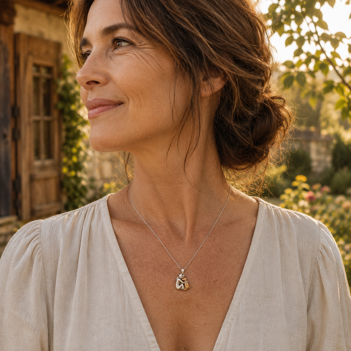 MAYA | Women & Dog Necklace